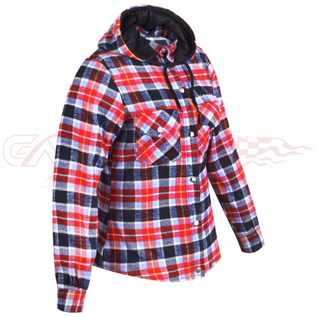 Women Motorcycle Armored Kevlar Flannels Shirts